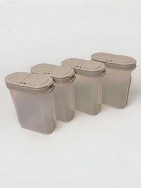 Tupperware Large Spice Shakers Seals in Grey